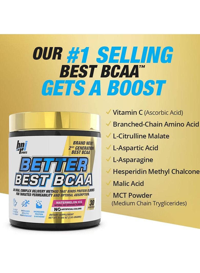 BPI SPORTS Better Best BCAA, Watermelon Ice Flavor , 30 Serving - Image 3