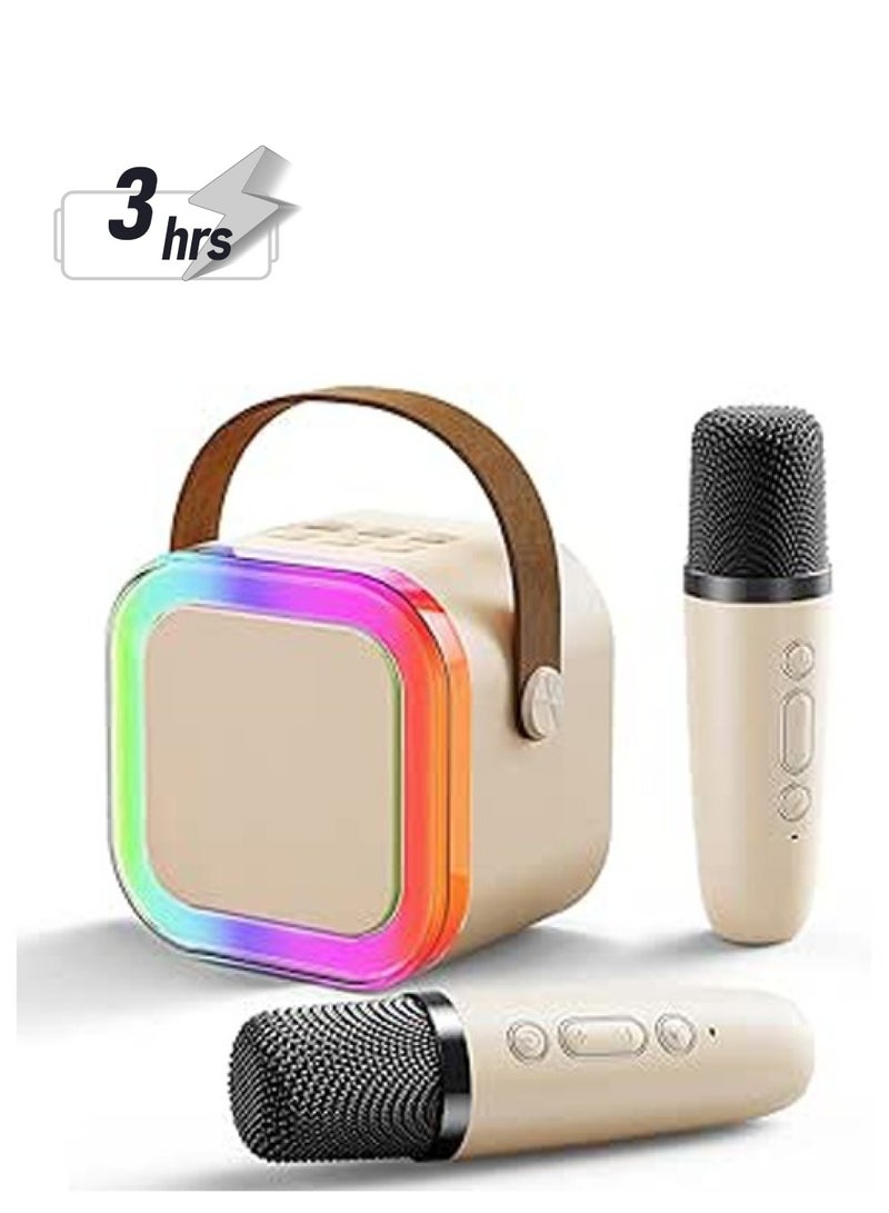 PADOM جهاز كاريوكي محمول من بادوم مزود بميكروفون لاسلكي وميكروفون صغير مزود بمكبر صوت بلوتوث، هدايا للأطفال من سن 4 إلى 12 عامًا، الأولاد والبنات والبالغين والحفلات والمنزل KTV والأنشطة الخارجية والسفر - Image 1