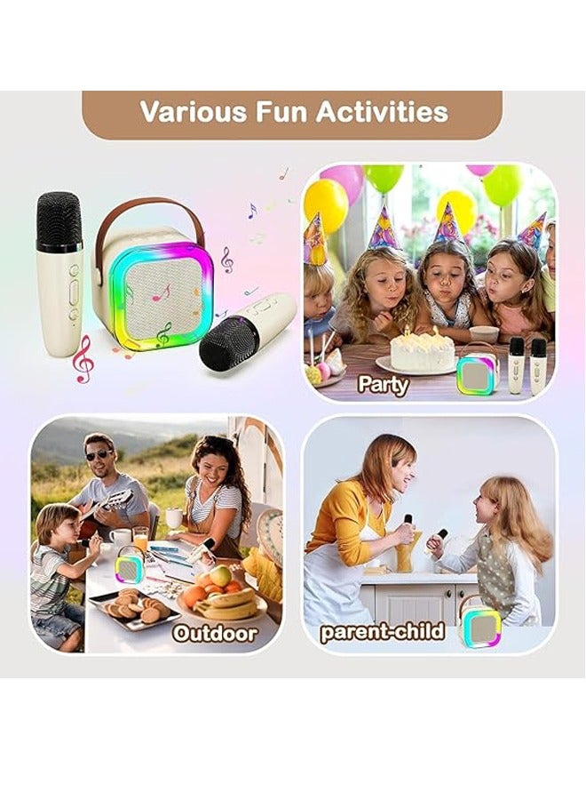 PADOM جهاز كاريوكي محمول من بادوم مزود بميكروفون لاسلكي وميكروفون صغير مزود بمكبر صوت بلوتوث، هدايا للأطفال من سن 4 إلى 12 عامًا، الأولاد والبنات والبالغين والحفلات والمنزل KTV والأنشطة الخارجية والسفر - Image 5