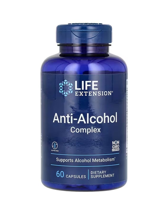 لايف إكستنشن مركب مضاد للكحول 60 كبسولة