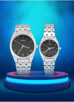 Fitron Fitron Quartz Analog Silver Couple Set Watch For Men and Women  - Image 3