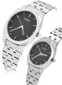 Fitron Fitron Quartz Analog Silver Couple Set Watch For Men and Women  - Image 2