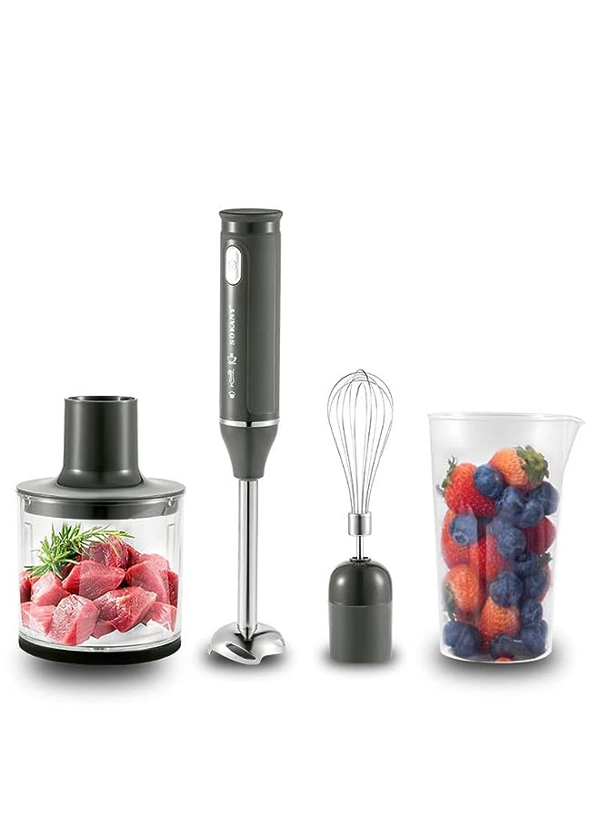 sokany Immersion Hand Blender, 4-in-1 Multifunctional 2 Speed Stainless Steel Handheld Stick Blender with 500ml Mixing Beaker, Milk Frother, Egg Whisk for Smoothies/Puree Baby Food/Sauces/Soups - Image 2