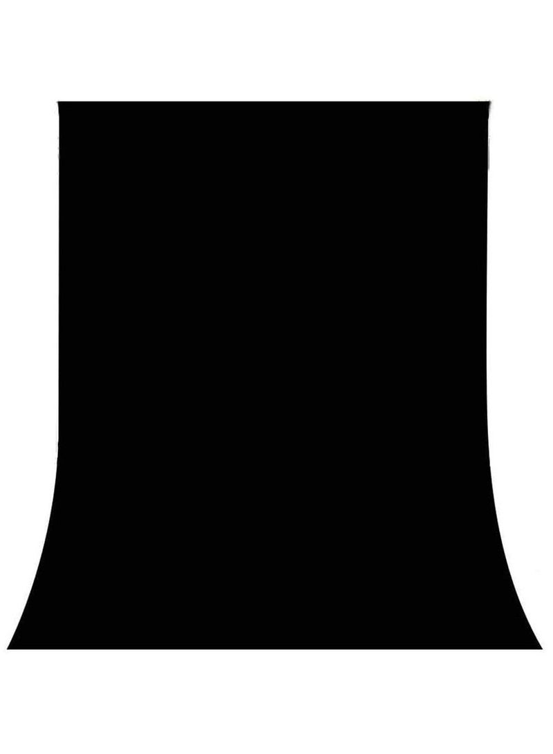 قماش غير منسوج صورة التصوير الفوتوغرافي الخلفية قماش الخلفية (1.5x3m أسود) - Image 2