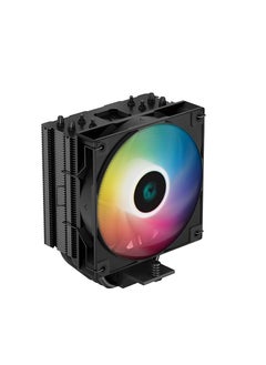 Deep Cool AG400 BK ARGB Single Tower 120mm CPU Cooler, 2000 RPM Fan Speed, 75.89 CFM Airflow, Addressable RGB LED, 3.36W Power, ≤31.6 dB(A) Fan Noise, LGA1700/1200/AM5/AM4Black | R-AG400-BKANMC-G-2
