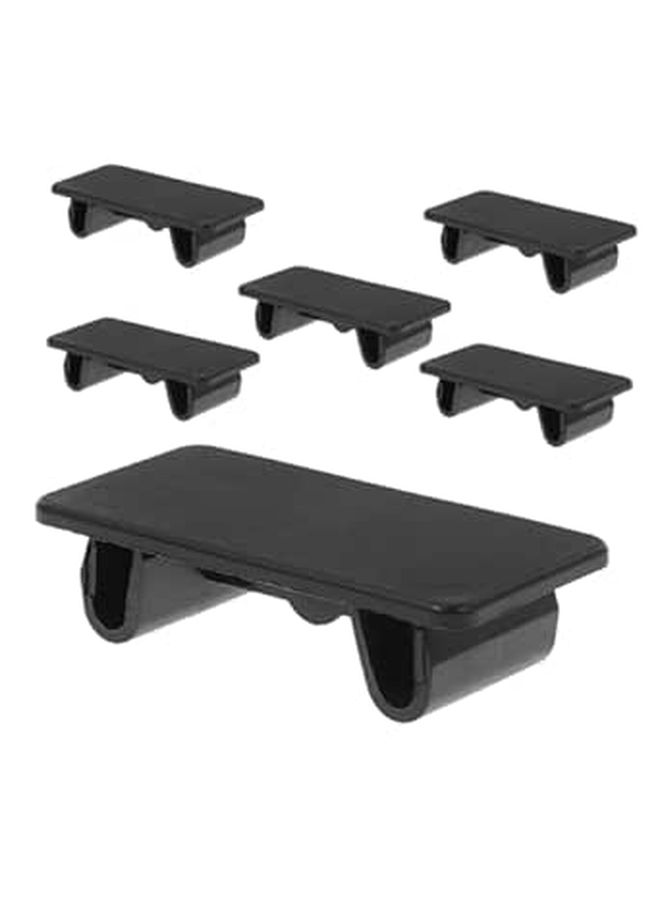 6pcs Rocker Panel Cover Hole Filler Black Enhanced Safety Easy Installation for Automotive Boat - Image 1