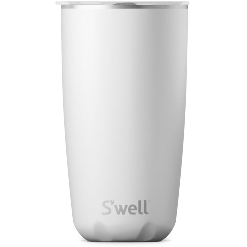 S'well Swell Stainless Steel Tumbler with SlideOpen Lid 18oz Moonstone Triple Layered Vacuum Insulated Containers Keeps Drinks Cold for 12 Hours and Hot for 4 BPA Free 