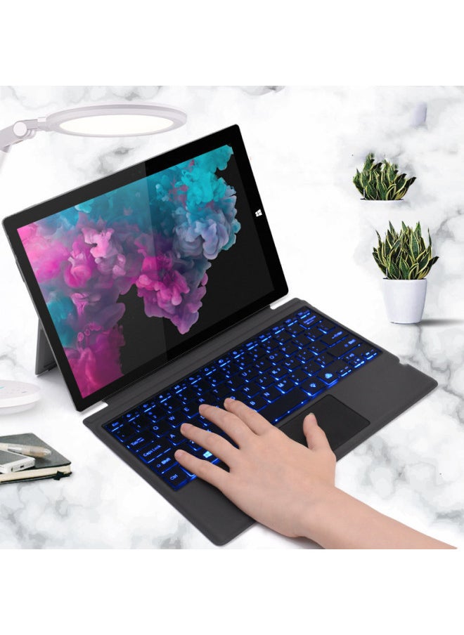 غطاء لوحة المفاتيح السطحية لجهاز Surface Pro 3 4 5 6 7 Go 2 3 ملحقات الكمبيوتر الرقمية ذات الإضاءة الخلفية للتحكم باللمس - اللون: Surface Keyboard@go1/2/3 (الإصدار العادي)