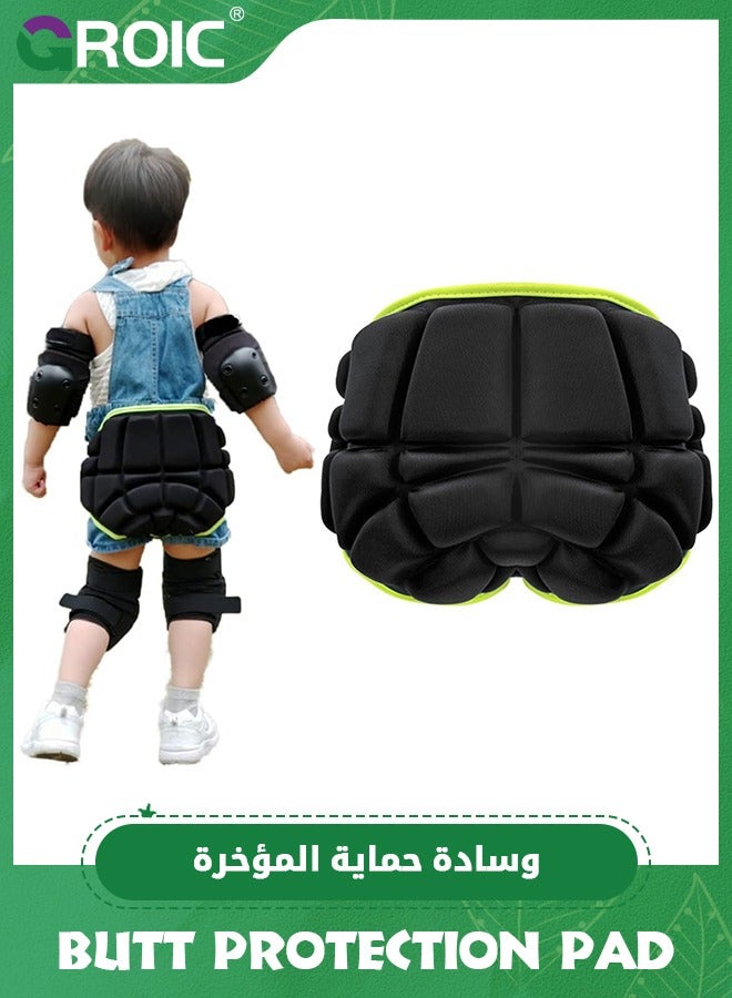 GROIC Sports Protection Pad for Kids, Protective Pad Sports Hip Pad Sports Pads for Skating Roller Hockey Pants Kids Skate Pads Impact Shorts for 4-10 Years Old - Black  - Image 1