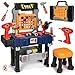 OCHIDO Kids Tool Bench Set with Electric Drill and ChairConstruction Workbench Toys for Toddlers 35Kids Tool Play SetMultifunctional Transformable ToolboxBoy Gift for 3 4 5 Years Old - Image 3