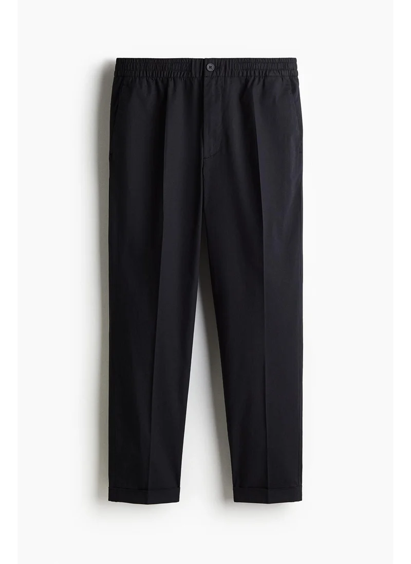 H&M Regular Fit Cropped cotton trousers