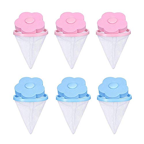 MeeTo Washing Machine Floating Lint Mesh Bag Net Hair Filter Remover Net Pouch Hair Catcher Lint Catcher for Household Tool (Pack of 4) - Image 1