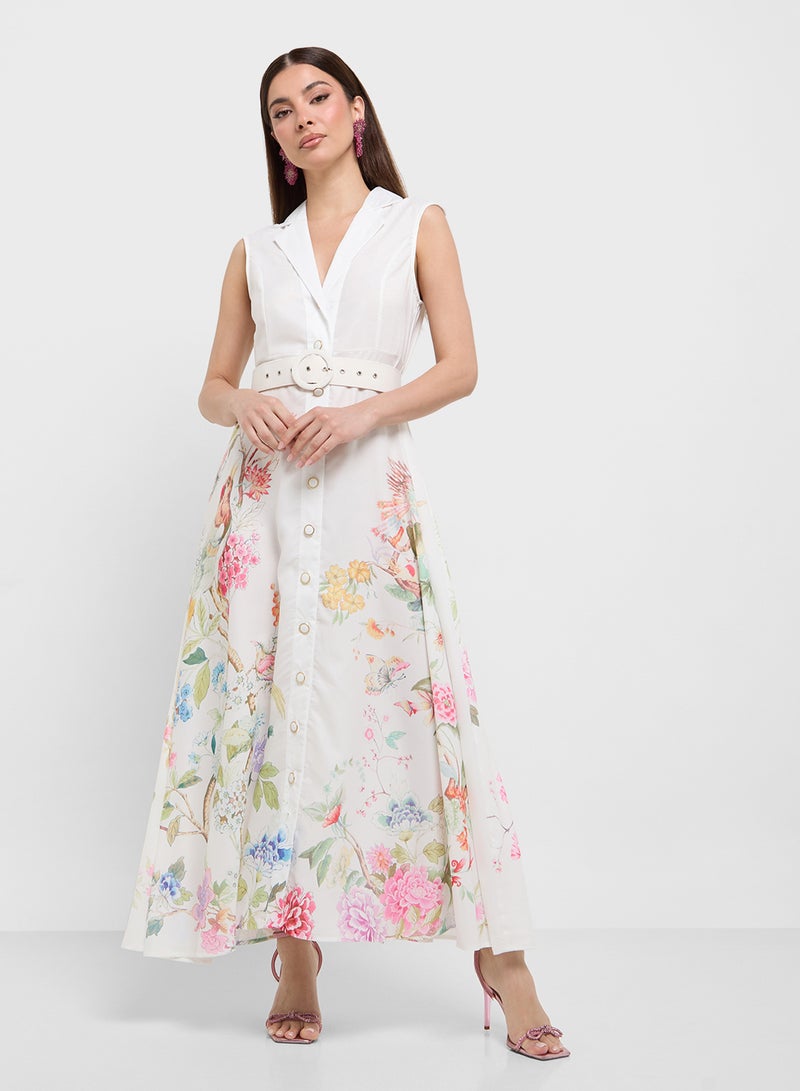 ايلا فستان بطبعة زهور - Image 1