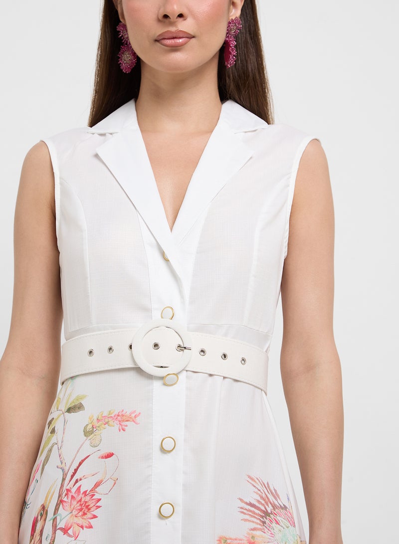 ايلا فستان بطبعة زهور - Image 3