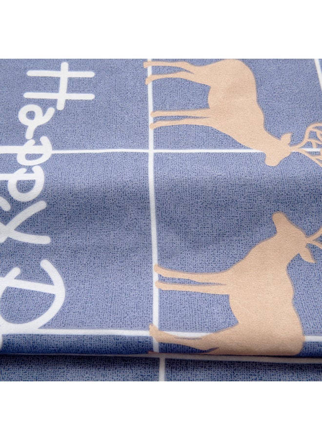 NIBEMINENT Cute Deer Grids Half Shading Window Curtain Multicolour - Image 2