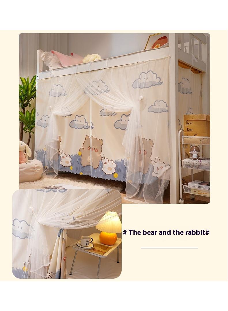 Bluejw ستارة سرير بسحاب بتصميم نمط كرتوني مع شبكة للبعوض - Image 5