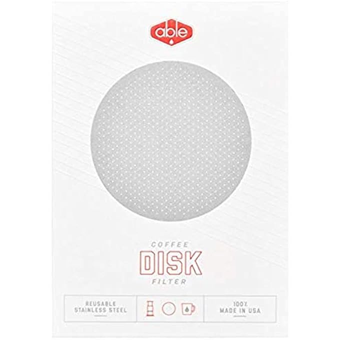 أبل برو قرص فلتر قهوة قابل لإعادة الاستخدام مصمم بشكل قياسي لماكينة صنع قهوة Aeropress مصنوع من الفولاذ المقاوم للصدأ