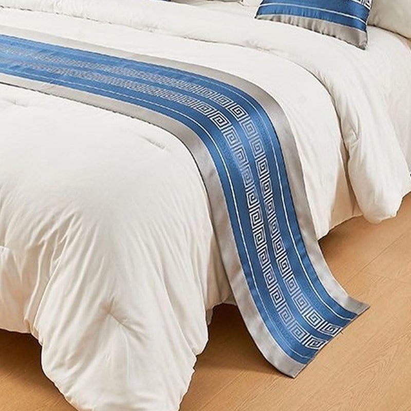 Floral, Bed Runners Pack of 3 Multicolor Multiple Sizes,Blue-50 * 210cm for 1.5m Bed - Image 2