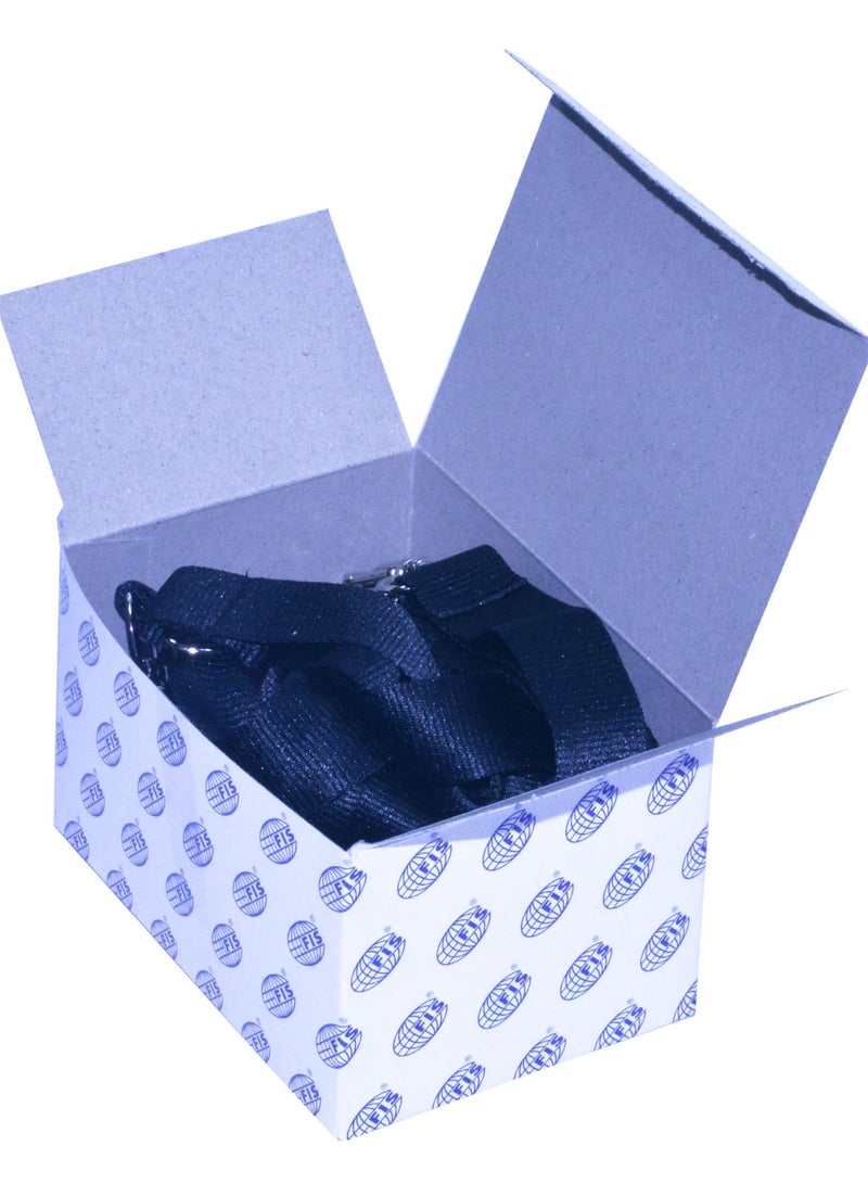 FIS حبل فيس 10 قطع أسود مع خطاف معدني ودبوس أمان، 2X90 سم - FSNASBK/10 - Image 3