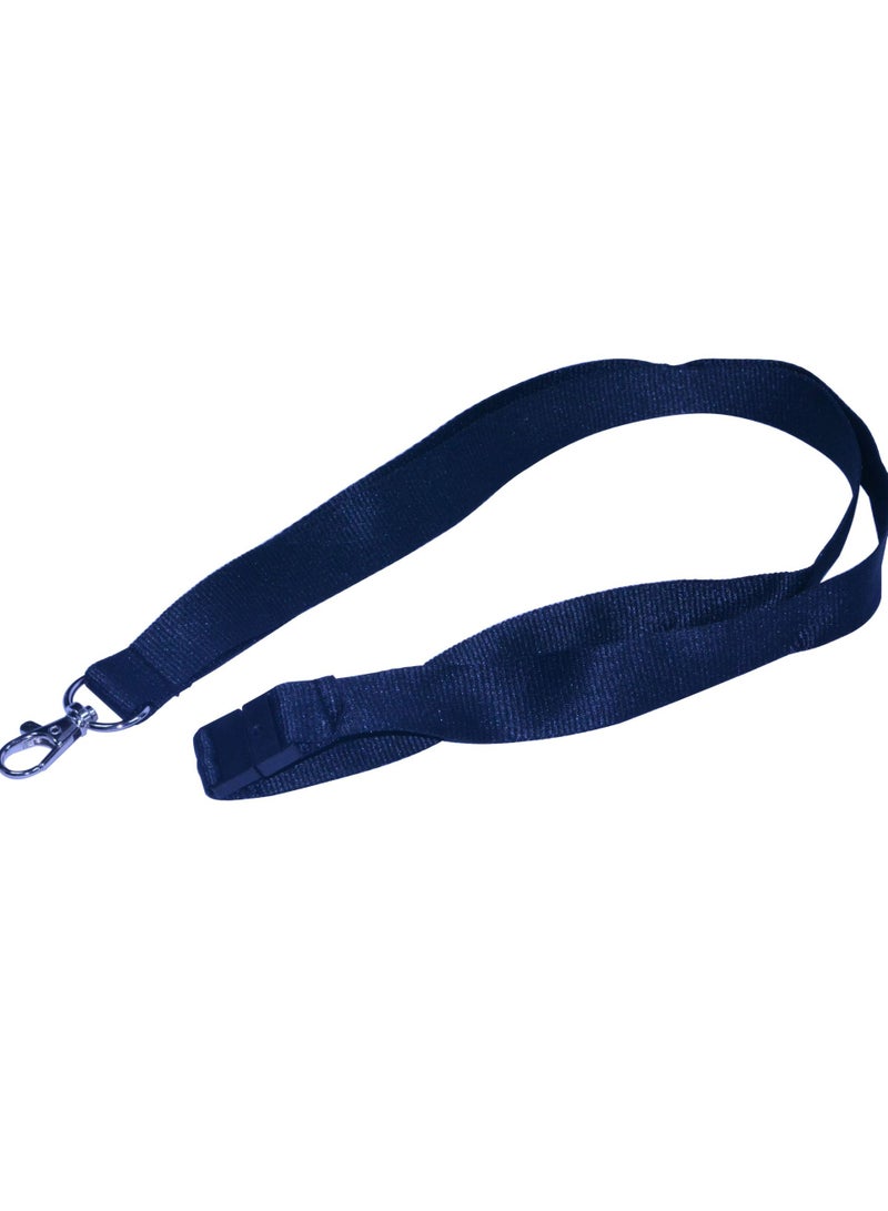 FIS حبل فيس 10 قطع أسود مع خطاف معدني ودبوس أمان، 2X90 سم - FSNASBK/10 - Image 2