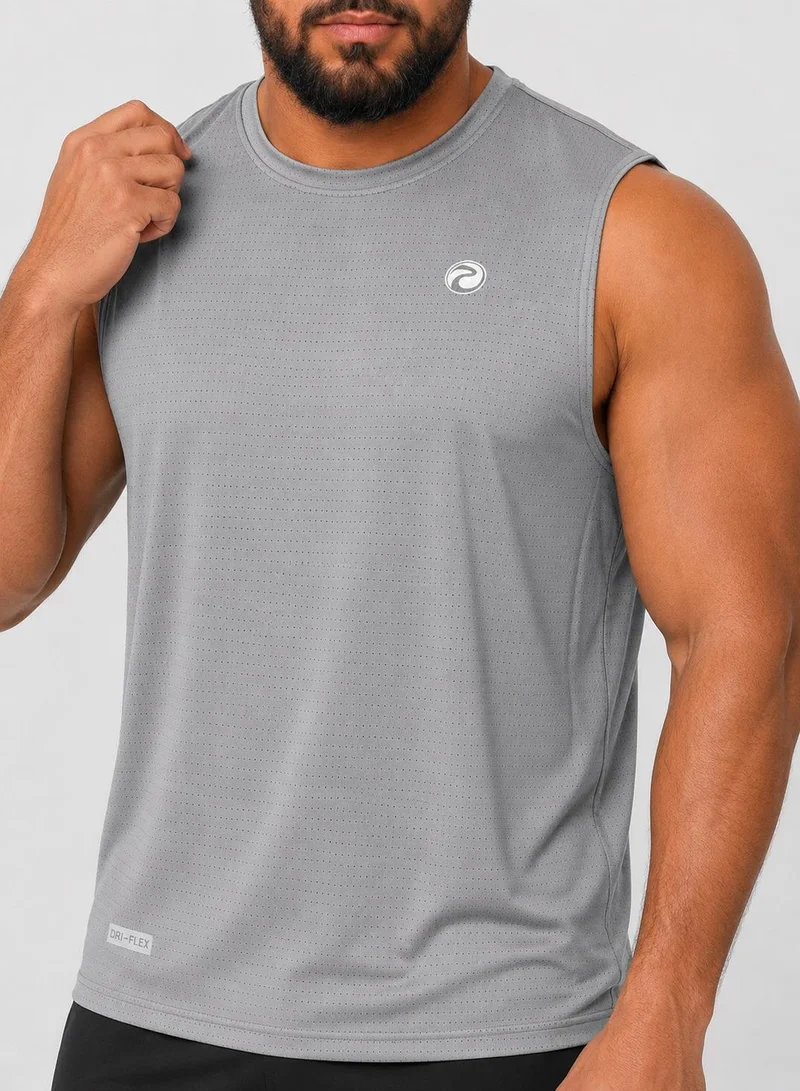 Prima Ace Airflow Tank Plus Size Premium Light Grey