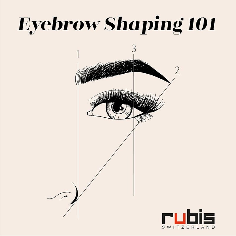 Rubis Ion-Coated Classic Stainless Steel Slanted Tweezers for Precise Eyebrows and Hair Removal - Image 5