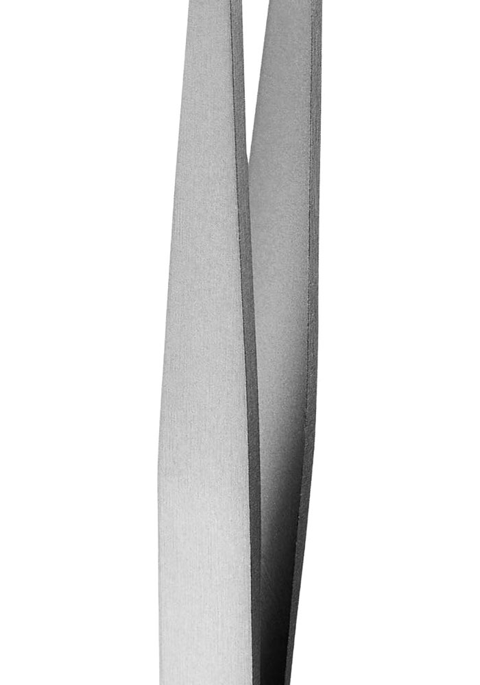 Rubis Ion-Coated Classic Stainless Steel Slanted Tweezers for Precise Eyebrows and Hair Removal - Image 2