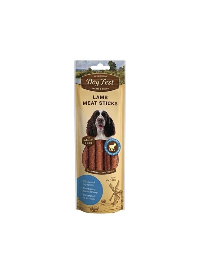 Dog Fest Lamb Meat Sticks for Adult Dogs - 45g