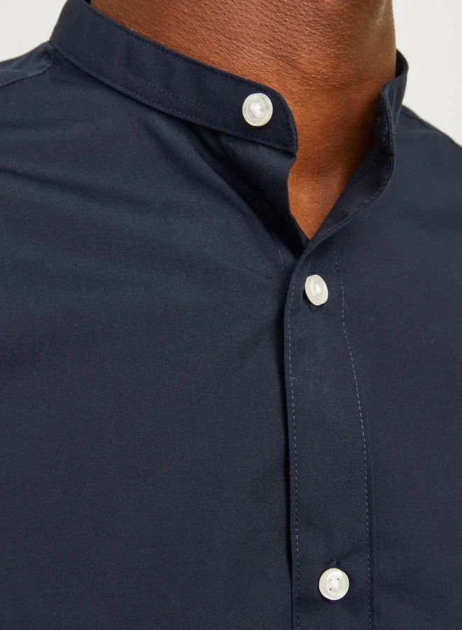 JACK & JONES Solid Slim Fit Casual Shirt