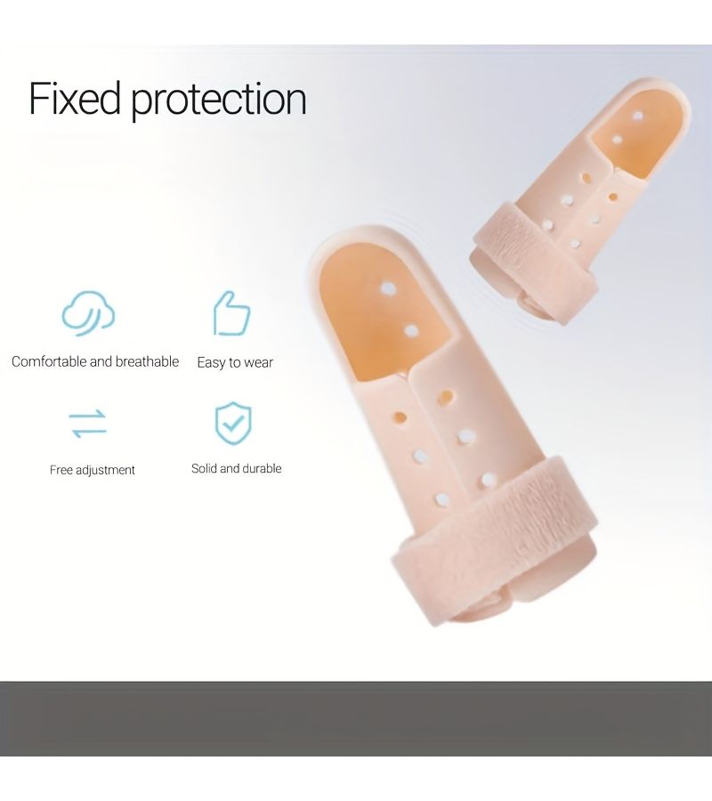 2 Pcs Adjustable Finger Splint Mallet Finger Support Brace For Finger Joint Immobilizer Size 5 - Image 4