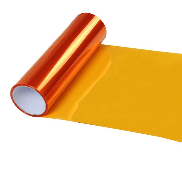 MARLBSTON 12” X 48” Orange Tint Vinyl Wrap Film Roll for Car Headlight, Taillight, Fog Lights with Squeegee + Cutter（Orange） - Image 2