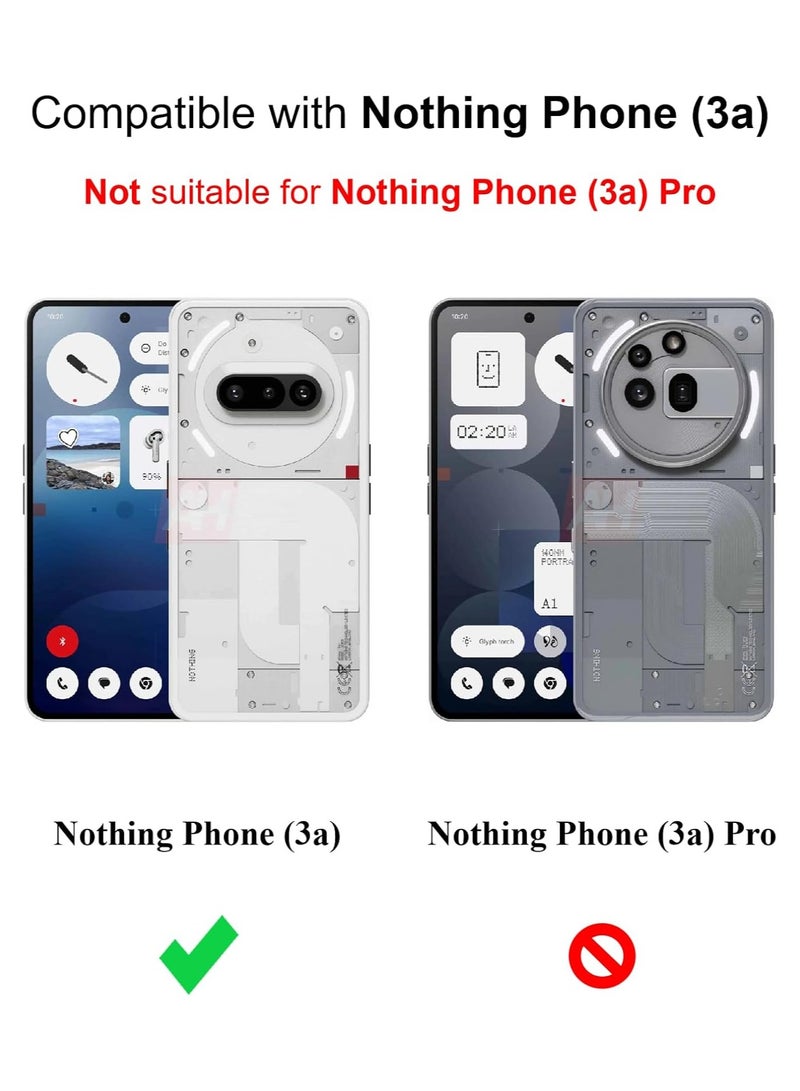 جراب لهاتف Nothing Phone 3a، جراب شفاف مع حماية للكاميرا، جراب شفاف معزز بزاوية ممتص للصدمات، جراب TPU ناعم مقاوم للصدمات لهاتف Nothing Phone 3a - Image 2