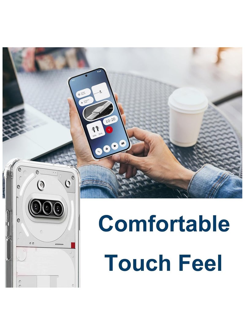 جراب لهاتف Nothing Phone 3a، جراب شفاف مع حماية للكاميرا، جراب شفاف معزز بزاوية ممتص للصدمات، جراب TPU ناعم مقاوم للصدمات لهاتف Nothing Phone 3a - Image 5