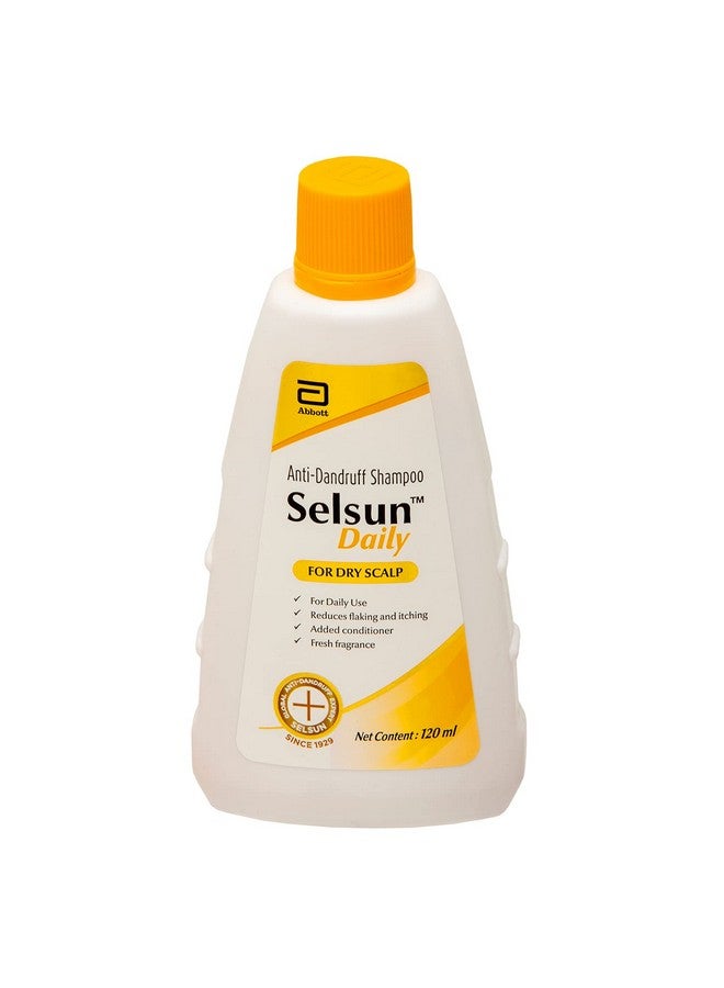 Selsun Daily Anti Dandruff Shampoo, Clears Away Dandruff Flakes, Relieves From Dandruff Related Itching, Conditions Hair (120Ml) - Image 1