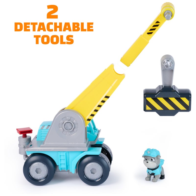 Rubble & Crew Motor Mega Hammer Vehicle, 10-Inch Construction Truck with Motor Action Figure, PAW Patrol Kids Toys for Boys & Girls Ages 3 and Up - Image 3