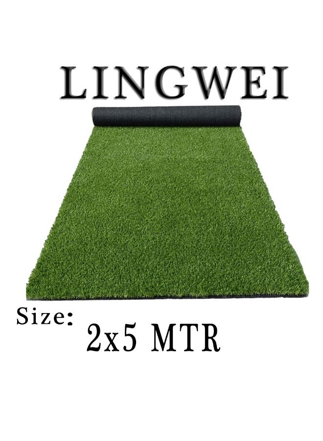 LINGWEI Artificial Grass Carpet 2x5 Meter Green 36mm Fake Grass Turf Artificial Green Carpet for Indoor Outdoor - Image 2