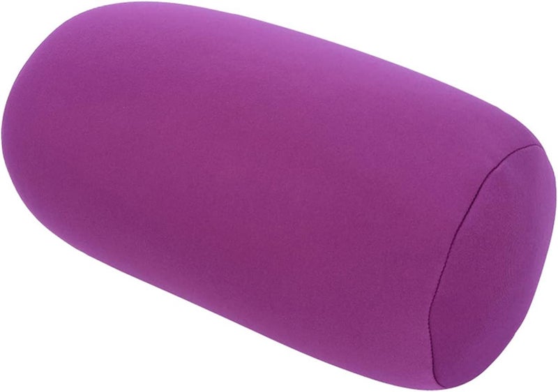 Roll Pillow, Micro Microbead Back Cushion, Bright Color Roll Throw Pillow, Travel Home Sleep Neck Support Pillow, Nice Seat, Sofa, Bed Decoration (#3) - Image 1