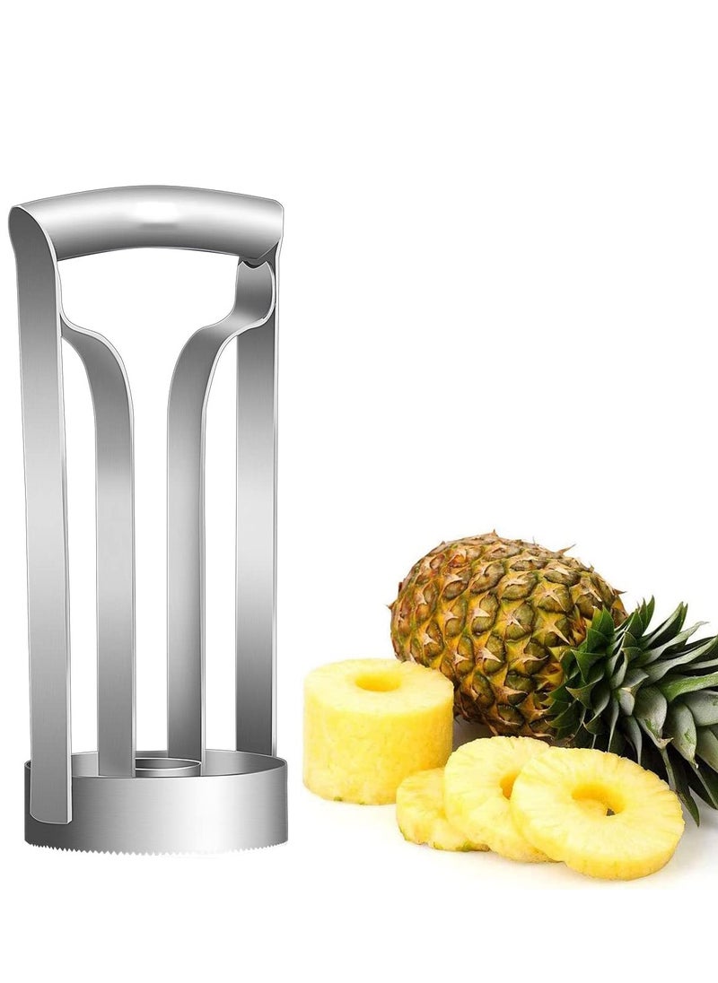 SYOSI - Pineapple Corer, Stainless Steel Pineapple Corer, Reinforced, Thicker Bladepeeler Premium Pineapple Cutter Corer Fruit Slicer, Super Fast Pineapple Corer, Easy Kitchen Tool - Image 1