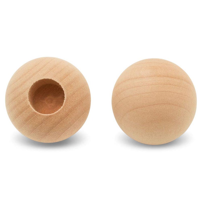 Woodpeckers Wood Dowel Caps 114 inch Diameter with 12 inch Hole Pack of 50 Unfinished Dowel Rod Caps for 12 inch Dowel Rods for Crafts and DIYers by Woodpeckers 