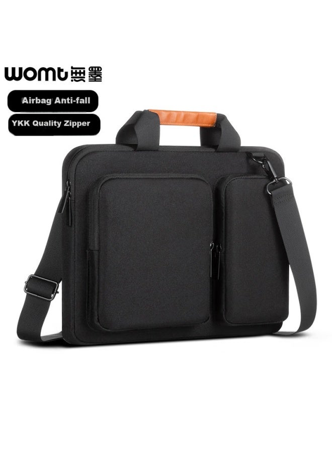 Womt Laptop Bag For 13.3/14 Inch Lenovo Thinkpad, Apple, Huawei Matebook, Xiaomi, Asus, Dell - Briefcase - Image 1