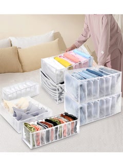 XiuWoo 7-Piece Wardrobe Clothes Organizer, Drawer Organizers for Clothing, Closet Organizers and Storage Suitable for Jeans, T-shirt, Underwear, Shorts, Socks, Skirts Baby Clothes Dividers for Closet  - Image 2