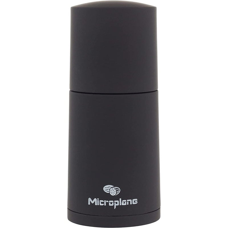 Microplane Manual Spice Mill - Cinnamon Grinder and Nutmeg Grater (Black) - Image 1