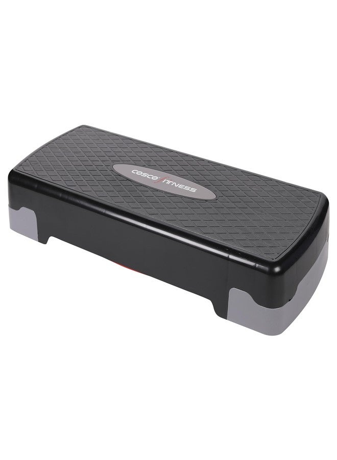 Cosco Aerobic Steps For Men & Women (Black & Grey, Free Size - Height Adjustable) | Material - Plastic | Aerobic Step | Exercise Stepper For Home | Small Aerobic Step | Professional Aerobic Step - Image 4