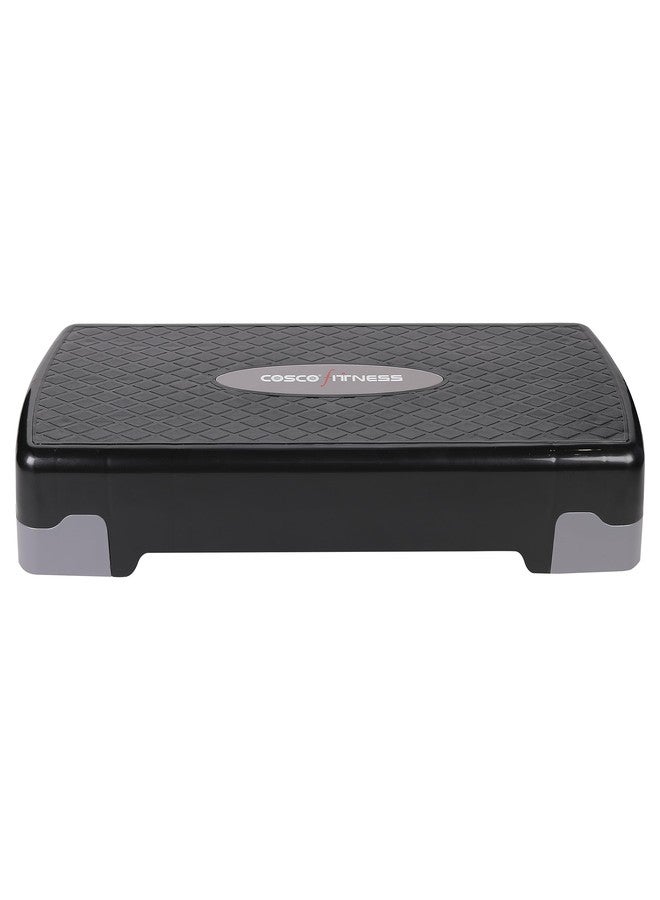 Cosco Aerobic Steps For Men & Women (Black & Grey, Free Size - Height Adjustable) | Material - Plastic | Aerobic Step | Exercise Stepper For Home | Small Aerobic Step | Professional Aerobic Step - Image 2