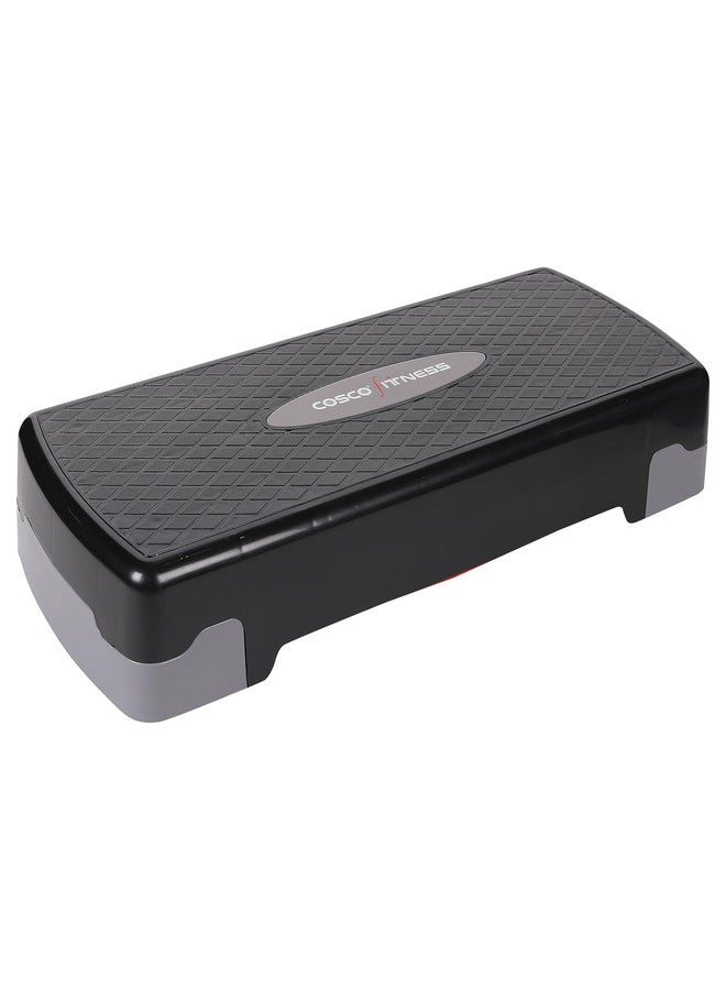 Cosco Aerobic Steps For Men & Women (Black & Grey, Free Size - Height Adjustable) | Material - Plastic | Aerobic Step | Exercise Stepper For Home | Small Aerobic Step | Professional Aerobic Step - Image 3