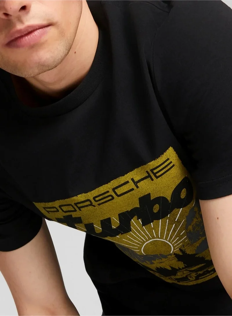 Porsche  Porsche Turbo Mountain Graphic Men's T-shirt for Men | Best Price UAE