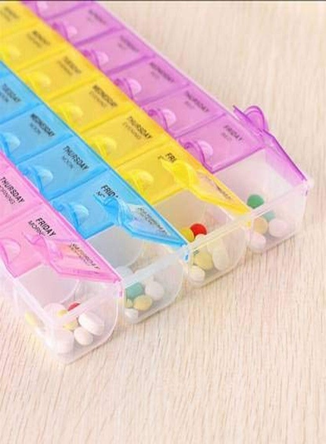 Bliss Pill Box/Medicine Organizer/Medicine Reminder, Tablet Storage Box for 28 Days or 4 Weeks For 7 Days - Image 3