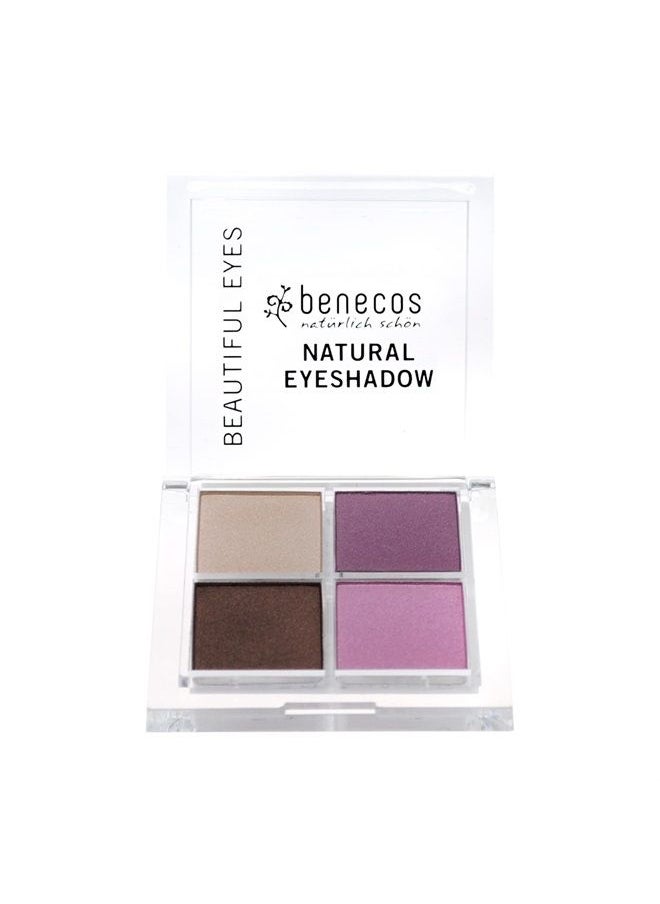 Benecos - Benecos Quattro, Eyeshadow Palette, Matte and Shimmering, Long-Lasting, Smudge-Free, Natural Eye Shadow Makeup (Beautiful Eyes) - Image 1