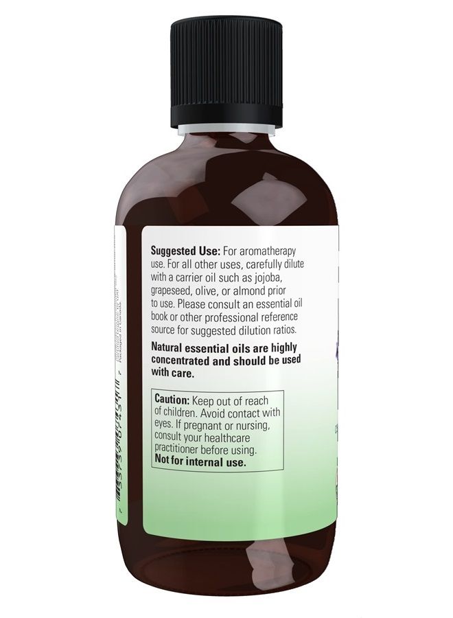 now Essential Oils, Organic Lavender Oil, Soothing Aromatherapy Scent, Steam Distilled, 100% Pure, Vegan, Child Resistant Cap, 4-Ounce  - Image 2
