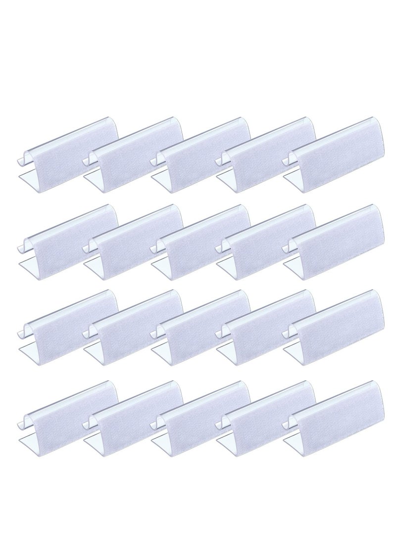 SYOSI Table Skirting Clips Transparent Windproof Table Cover Holder Clamps Clear Table Edge Clips for Wedding Home Meeting Party Picnic Patio Banquet Indoor Outdoor Events - Image 1